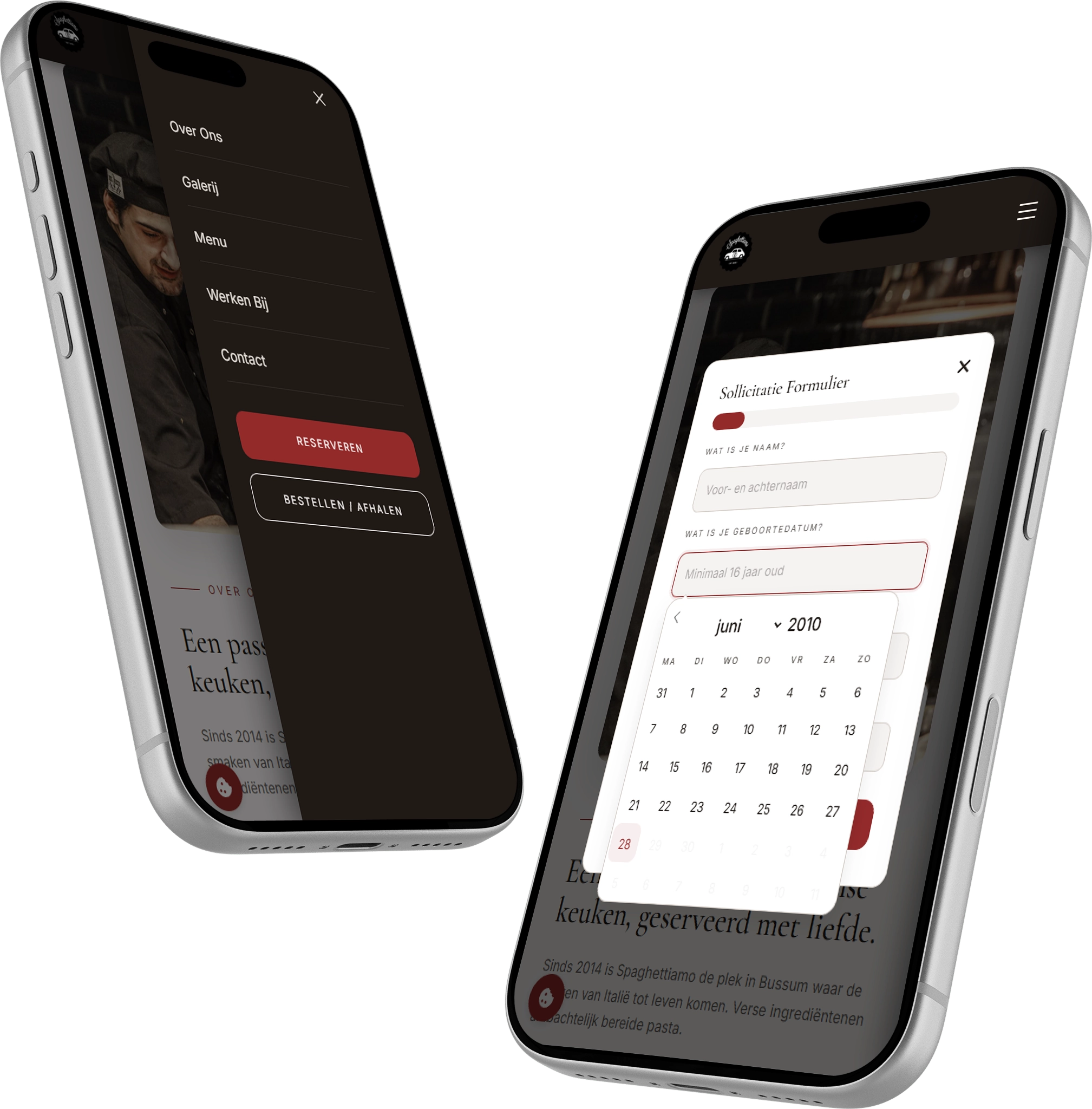 Spaghettiamo Telefoon Mockup